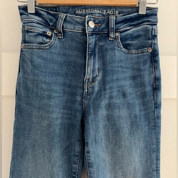 American Eagle next level stretch super high rise flare size 0 - Picture 4 of 11